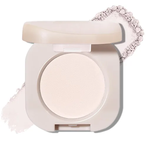 Sombra de ojos mate individual, Sombra de ojos blanco hueso, Polvo ligero ultrafino, Sombra de ojos con base de imprimación iluminadora, Alto