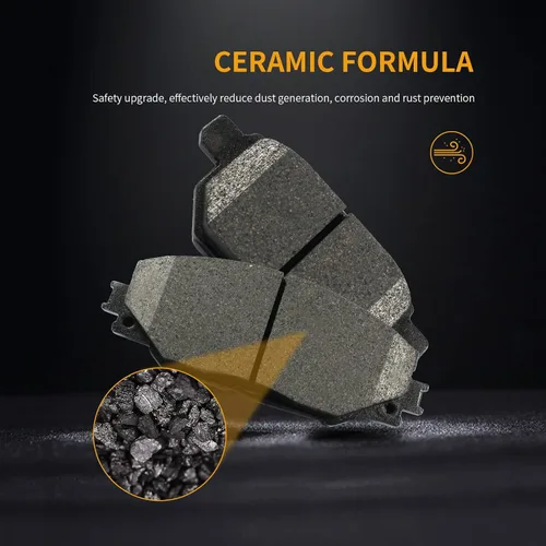 Miniatura 4 de Juego de pastillas de freno de disco delanteras y traseras de cerámica con repuesto de hardware para Toyta Matrix 2009-2011 2013 2017-2018 Corolla