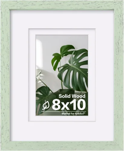 Miniatura 83 de Egofine - Portarretratos de 4 x 6 pulgadas, de madera maciza con plexiglás, para fotos de 3.5 x 5 con paspartú o de 4 x 6 sin paspartú, para colocar