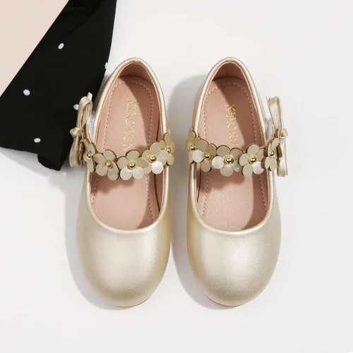 Miniatura 4 de Zapatos planos de ballet Mary Jane con correa para uniforme escolar para niñas (bebéniña pequeña)