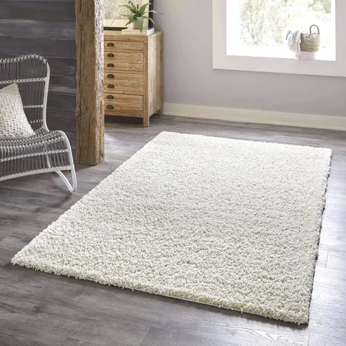 Miniatura 63 de Unique Loom Zuniga Solid Shag Collection alfombra moderna de felpa negra de área (7' 0 x 10' 0)