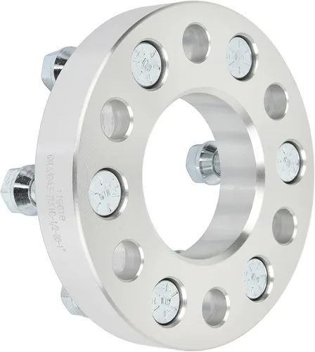 Miniatura 8 de SCITOO 4 espaciadores de rueda de 1 pulgada 6x4.5 de diámetro de 2.815 in, adaptadores de espaciadores de rueda de 1/2 y 6 lengüetas, aptos