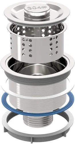 Miniatura 9 de Bonnlo Fregadero de cocina de 25 pulgadas de montaje superior, fregadero de cocina de estilo granja con protector de fregadero de calibre 18