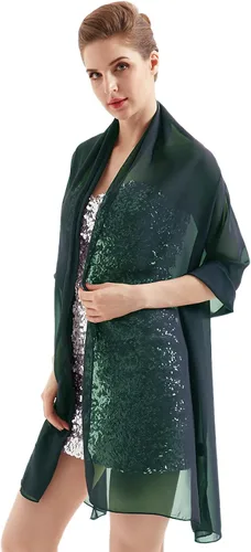 Miniatura 4 de Bufanda de gasa para mujer, hiyab nupcial, bufandas de boda, chal para dama de honor
