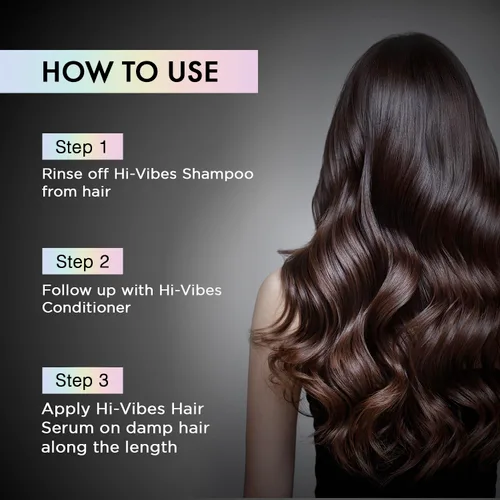 Miniatura 5 de MOEHAIR Hi-Vibes - Champú, acondicionador y suero vegano Juego de champú y acondicionador de aceite de argán con suero antiencrespamiento