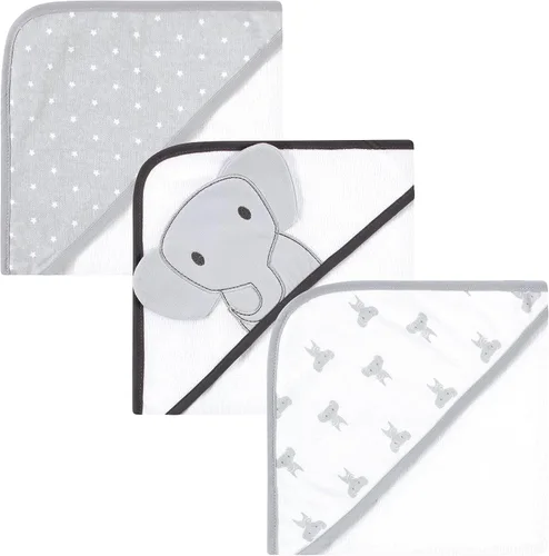 Miniatura 23 de Hudson Baby Toallas unisex con capucha de algodón para bebé, unicornio rosa, talla única