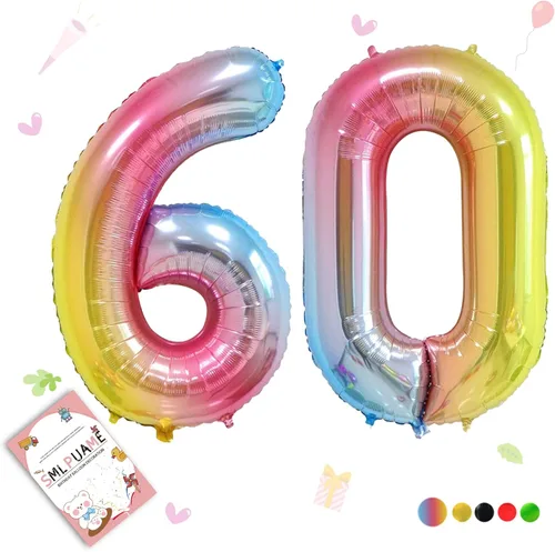 Miniatura 146 de Globos de números de 40 pulgadas del 0 al 9 dorados grandes del número 0, globos digitales para suministros de decoración de celebración de fiesta