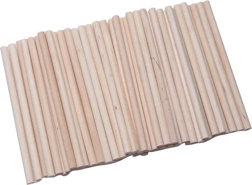 Miniatura 9 de 60 varillas de madera de 4 pulgadas de madera natural sin terminar para proyectos de manualidades, decoración del hogar, decoración del hogar