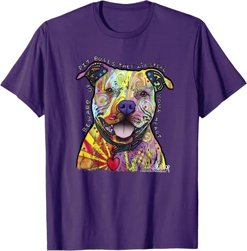 Miniatura 57 de Beware Of Pit Bulls, Dean Russo Pitbull Original - Camiseta para amantes de los perros, Negro