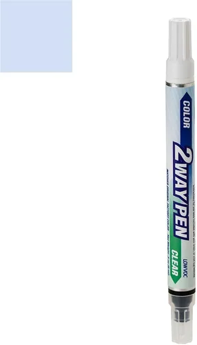 Pen para Mazda 5 Pintura de retoque automotriz - Clear Water Blue Pearl Clearcoat 40B - Color+Clearcoat Paquete 40B (2012) Transparente Water Blue