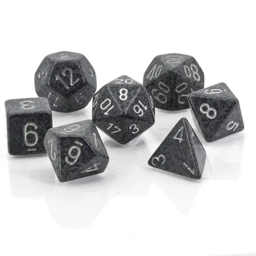 DND - Juego de dados Chessex D&D de 0.630 in de plástico poliédrico moteados de alta tecnología, dados de mazmorras y dragones, incluye 7 dados – D4