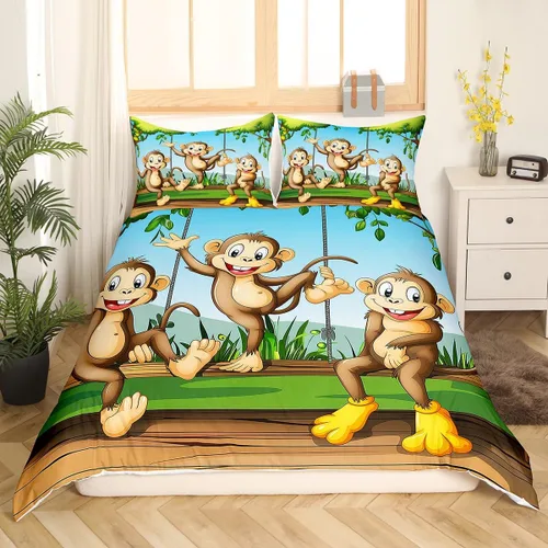 Miniatura 22 de Feelyou Buffalo Ranch - Juego de funda de edredón con diseño de bisontes norteamericanos, tamaño individual (Twin), juegos de ropa de cama