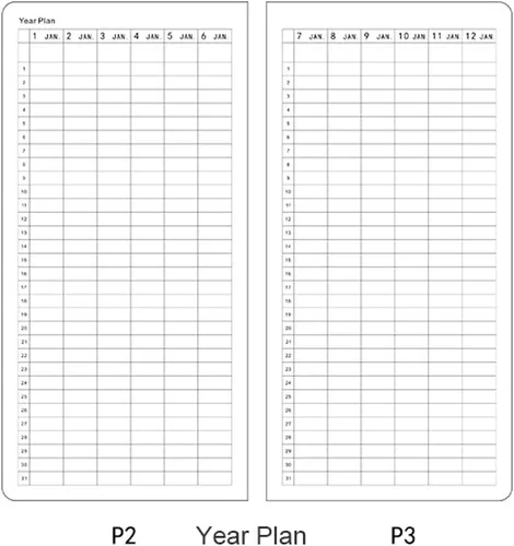 Miniatura 4 de Agenda semanal de bolsillo sin fecha, planificador, organizador, agenda anual, mensual, semanal en cuadernos A6
