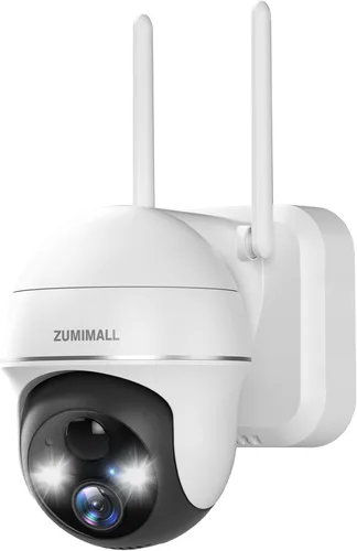 Miniatura 14 de ZUMIMALL Cámaras de seguridad solar 2K inalámbricas para exteriores, paquete de 4, cámaras solares para seguridad del hogar con vista de 360°