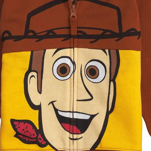 Miniatura 4 de Disney Toy Story Big Face - Sudaderas con capucha y cremallera de personajes Buzz Lightyear, Sheriff Woody Niños y niñas, talla unisex