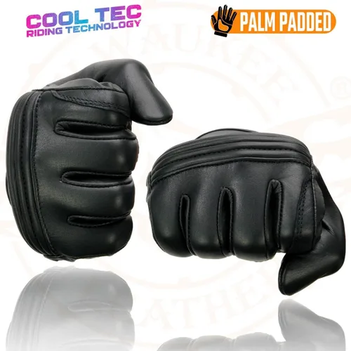 Miniatura 6 de Milwaukee Leather MG7536 - Guantes de mano de piel para hombre, color negro, con nudillos flexibles