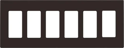 Miniatura 119 de ENERLITES Placas de pared decorativas sin tornillos, cubiertas de tomacorrientes seguras para niños, tamaño de 4 posiciones, 4.68" H x 8.30" L, Negro
