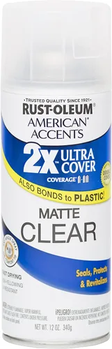 Miniatura 7 de Rust Oleum 280718 American Accents Ultra Cover 2X - Pintura en aerosol, color blanco brillante, 12 onzas Blanco satinado