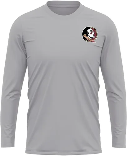 Miniatura 98 de Camisa deportiva de manga larga oficial de la NCAA Collegiate para hombre, con logotipo en el pecho izquierdo, colección Athletic Heather