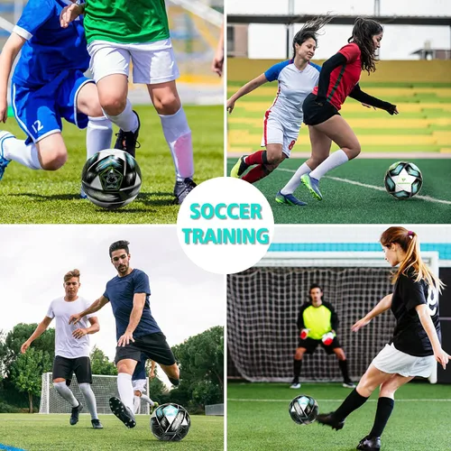 Miniatura 17 de Balón de fútbol juvenil tamaño 4, para niños, para jugar al aire libre, práctica, pelota de fútbol para adolescentes, niños y niñas, para interiores