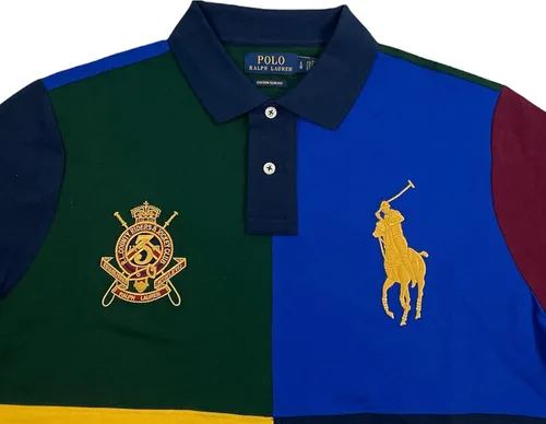 Miniatura 2 de Polo Ralph Lauren Polo de manga corta de malla para hombre, Verde Quad Multi, XXL