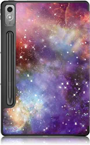 Miniatura 8 de Funda para Lenovo Tab P12 de 12.7 pulgadas 2023 TB-370FU, carcasa trasera de TPU suave delgada inteligente con cubierta de soporte multiángulo