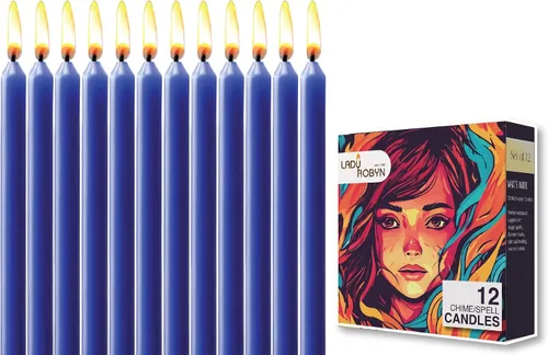 Miniatura 27 de Juego de 20 velas cónicas de color sólido, velas de cera de parafina sin goteo de 4 pulgadas con mecha de algodón, ideal para bodas, shabat, Rojo