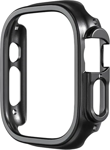 Miniatura 5 de Funda rígida de policarbonato compatible con Apple Watch Ultra 3/2/1 de 1.732 pulgadas, resistente a impactos, a prueba de golpes, con borde