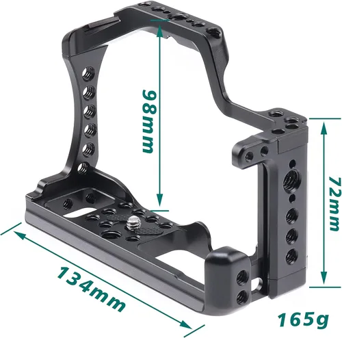 Miniatura 4 de Hersmay Jaula para Canon M5 M50 II con mango superior, jaula de cámara para cámara Canon EOS M50 Mark II/M50/M5, Vlogging Video Shooting Cine Rig