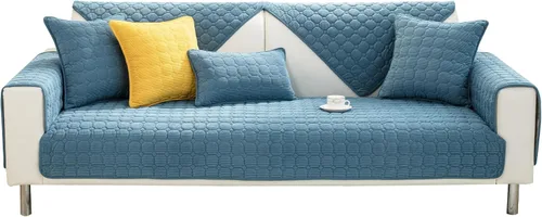 Miniatura 15 de ele ELEOPTION Fundas para sofá, fundas universales mágicas para sofá, funda elástica para sofá en forma de L para sofá seccional, funda de sofá