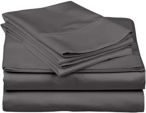 Miniatura 9 de Juego de sábanas de algodón peinado de 1500 TC para colchón de 38 a 17.7 in de profundidad (tamaño doble) Sábanas para cama (trifa, beige)