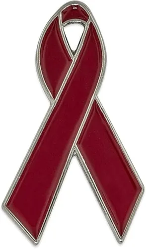 Miniatura 57 de PinMart Awareness - Pin de solapa esmaltado – Pin de cinta chapado en níquel y oro – Cinta de prevención y conciencia – Broche de joyería con parte