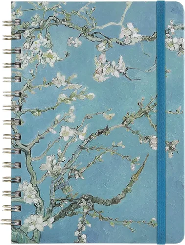 Miniatura 14 de Cuaderno/diario rayado: diario forrado con papel grueso de primera calidad, 8.5 x 6 pulgadas, cuaderno rayado universitario, con exquisito bolsillo