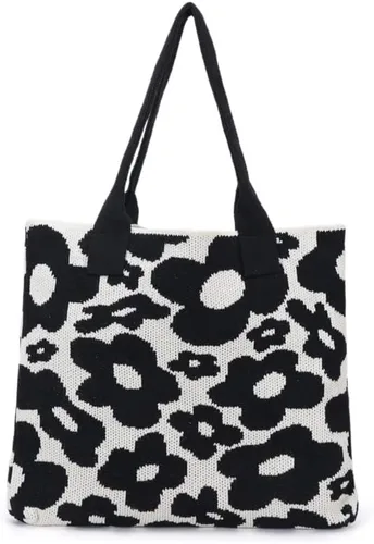 Miniatura 13 de ENBEI Bolsos de mano estéticos Bolsos de hombro Bolsos de mano de ganchillo Bolsos grandes Bolso de compras de hombro bolso grande bolso lindo Rayas