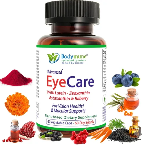 Miniatura 6 de Bodymune Advanced EyeCare Suplemento orgánico de salud ocular USDA con luteína y zeaxantina Extractos de maqui, goji y espino cerval de mar