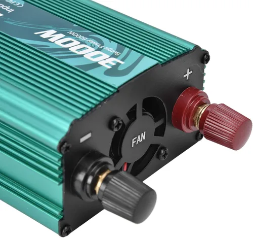 Miniatura 10 de ViaGasaFamido Inversor sinusoidal puro 3000 W Convertidor de potencia Convertidor de CC a CA 8 Protección inteligente 12V a 110V Aleación