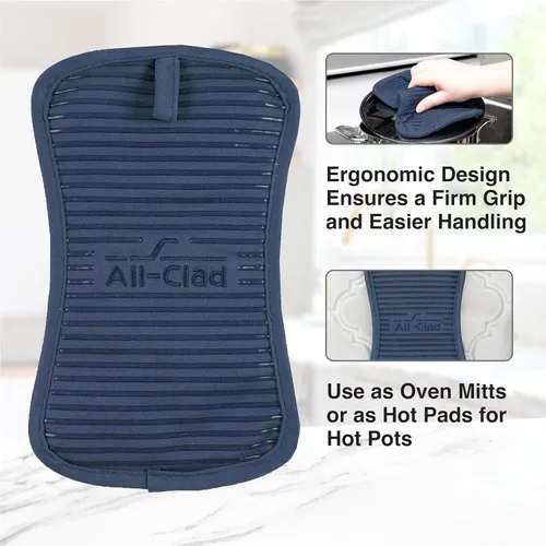 Miniatura 4 de All-Clad Agarradera Premium para Ollas, Paquete de 2, Índigo