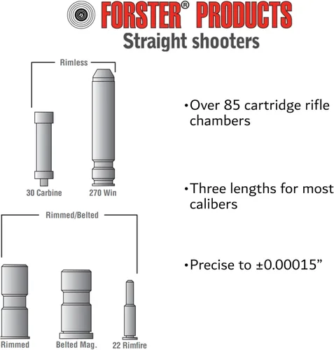 Miniatura 5 de Forster Products 6.5mm Grendel, Headspace Gauge, SAAMI Dimensioned, Rimless, Hardened Steel, Precision Ground