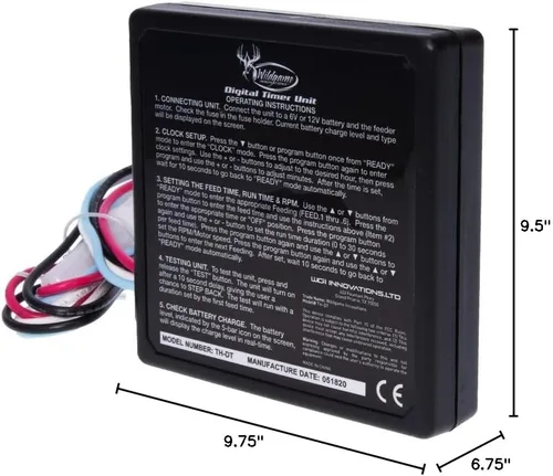 Miniatura 6 de WILDGAME INNOVATIONS Trophy Hunter - Kit de alimentador digital de 12 V, resistente a la intemperie, duradero, fácil de usar, unidad de control