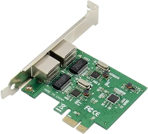 Miniatura 4 de X-MEDIA XM-NA3820 PCI-E 2 puertos Dual 10/100/1000Mbps Gigabit Ethernet PCI Express (PCIe x1) Tarjeta adaptadora de red de servidor Chipset