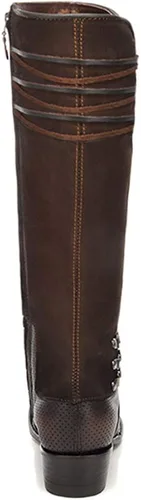 Miniatura 5 de Cuadra Botas altas para mujer en piel auténtica con cremallera, color marrón