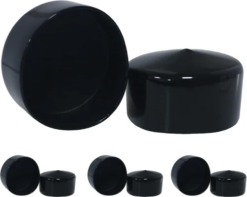 Miniatura 27 de Acocony Tapones de goma redondos de 1 pulgada, tapones de plástico de PVC flexible para agujeros redondos, color negro, paquete de 12
