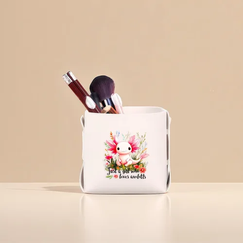 Miniatura 3 de Axolotl - Soporte para brochas de maquillaje, organizador de escritorio decorativo para guardar joyas, lápices, lentes, regalos temáticos