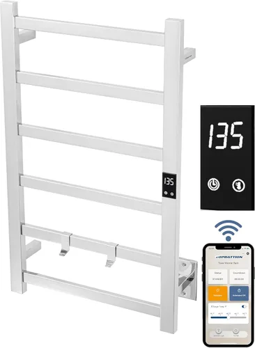 Miniatura 12 de Topdattion Calentador de toallas eléctrico Súper delgado Con temporizador y ajustes de temperatura de múltiples niveles Cableado directo