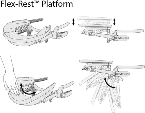 Miniatura 4 de EARTHLITE Mesa de masaje FLEX-REST - Plataforma flexible autoajustable con almohada facial de espuma viscoelástica Strata (nuevo modelo)