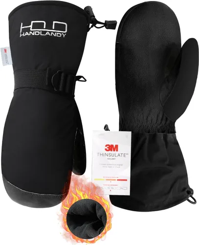 HANDLANDY Guantes de esquí impermeables de invierno para hombres y mujeres, 3M Thinsulate resistentes al viento, guantes de nieve cálidos, guantes