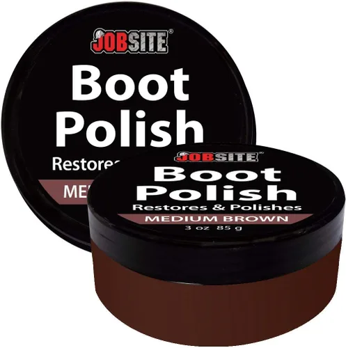 Miniatura 8 de JobSite Crema de cuero prémium para botas y zapatos, restaura, condiciona y pule - 3 onzas