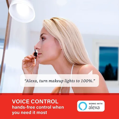 Miniatura 5 de Sengled Bombilla de luz Alexa, bombillas inteligentes que son compatibles solo con Alexa, malla Bluetooth estándar A19 E26, bombilla LED regulable