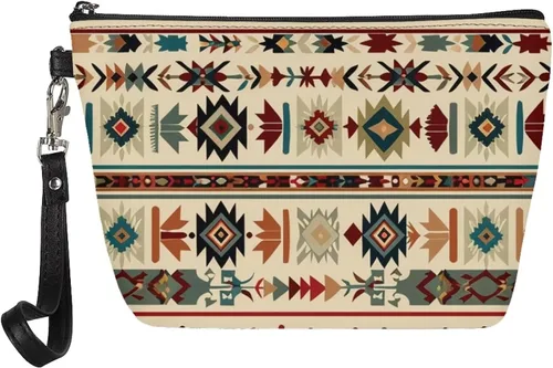 Miniatura 10 de Howilath Novedad Impreso Elegante Bolso Cosmético De Las Mujeres, Perros Animales Perezoso Diseño Floral Niña Trapezoide Cosméticos Bolsa De