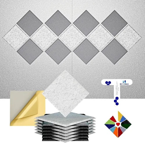 Miniatura 57 de Paneles acústicos autoadhesivos [390 lbs/yd³ de densidad ultra alta], panel de absorción de sonido de segunda generación, panel de sonido de nivel